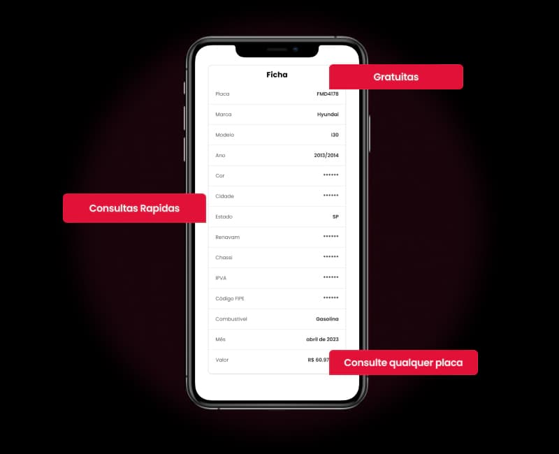 Consulta de placa veicular